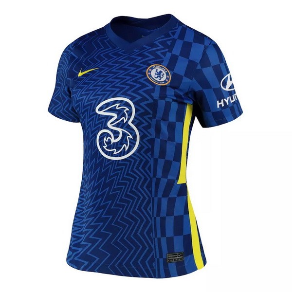 Camiseta Chelsea Replica Primera Ropa Mujer 2021/22 Azul